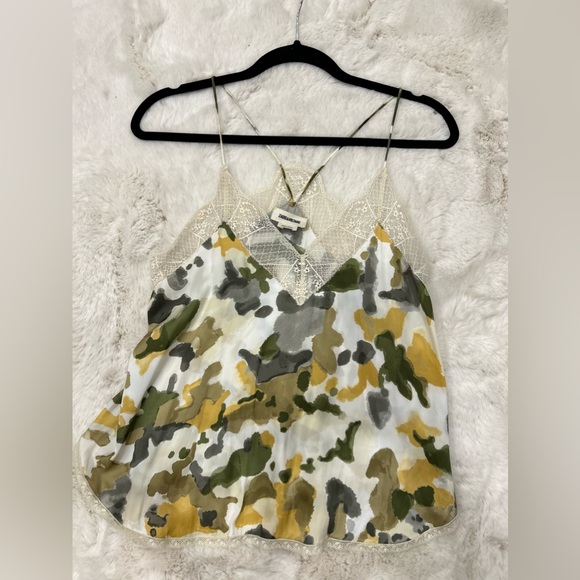 ZADIG & VOLTAIRE CHRISTY CAMO CAMISOLE TOP - Picture 10 of 12